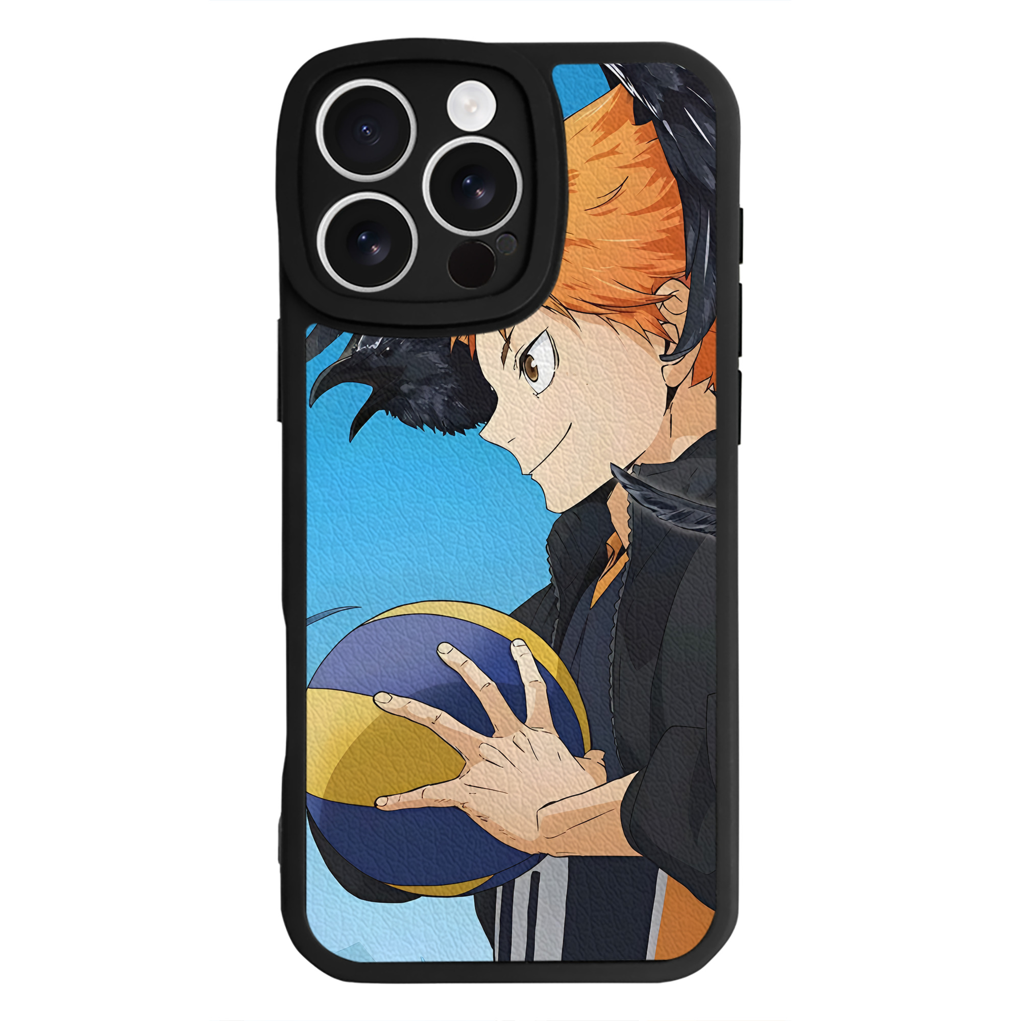 （画像用） ハイキュー!! Haikyu!! 【iPhone 16シリーズ対応】シリコンスマホケース（レザー調） 材質：シリコン